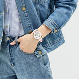 Guess Athena White Dial Pink Rubber Strap Watch For Women - GW0030L4 Authentic Buy Shop Now