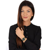 Guess Solstice Green Dial Black Rubber Strap Watch for Women - GW0113L1 Authentic Buy Shop Now