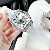 Guess Phoenix Multi Function Silver Dial White Rubber Strap Watch for Men - GW0203G1 Authentic Buy Shop Now