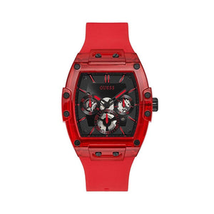 Guess Phoenix Multifunction Black Dial Red Rubber Strap Watch for Men - GW0203G5 Authentic Buy Shop Now