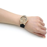 Guess Moonlight Crystals Silver Dial Black Silicone Strap Watch For Women - GW0257L1 Authentic Buy Shop Now