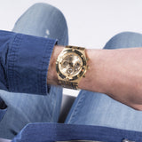 Guess Continental Gold Dial Gold Steel Strap Watch For Men - GW0260G4 Authentic Buy Shop Now