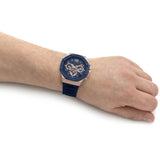 Guess Momentum Chronograph Blue Dial Blue Rubber Strap Watch for Men - GW0263G2 Authentic Buy Shop Now