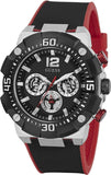 Guess Navigator Black Dial Black Rubber Strap Watch for Men - GW0264G1 Authentic Buy Shop Now