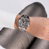 Guess Queen Quartz Silver Dial Silver Steel Strap Watch For Women - GW0464L1 Authentic Buy Shop Now