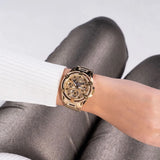 Guess Queen Quartz Gold Dial Gold Steel Strap Watch For Women - GW0464L2 Authentic Buy Shop Now