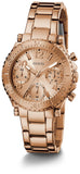 Guess Cosmic Chronograph Rose Gold Dial Rose Gold Steel Strap Watch for Women - GW0465L2 Authentic Buy Shop Now