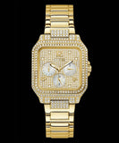 Guess Deco Quartz Crystals Gold Dial Gold Steel Strap Watch For Women - GW0472L2 Authentic Buy Shop Now