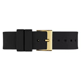 Guess Queen Quartz Gold Dial Black Silicone Strap Watch For Women - GW0536L3 Authentic Buy Shop Now
