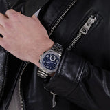 Guess Headliner Multifunction Blue Dial Silver Steel Strap Watch For Men - GW0572G1 Authentic Buy Shop Now