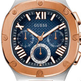 Guess Headliner Multifunction Blue Dial Two Tone Steel Strap Watch For Men - GW0572G4 Authentic Buy Shop Now