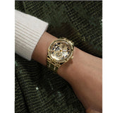 Guess Allara Quartz Gold Dial Gold Steel Strap Watch For Women - GW0604L2 Authentic Buy Shop Now