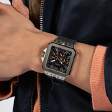 Guess Leo Chronograph Navy Blue Dial Blue Silicone Strap Watch For Men - GW0637G1 Authentic Buy Shop Now