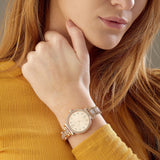 Michael Kors Sofie Quartz Rose Gold Dial Rose Gold Steel Strap Watch For Women - MK3882 Authentic Buy Shop Now