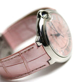 Cartier Ballon Bleu De Cartier Pink Dial Pink Leather Strap Watch for Women - WSBB0007 Authentic Buy Shop Now