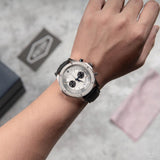 Maserati Circuito Chronograph Analog White Dial Black Leather Strap Watch for Men - R8871627005 Authentic Buy Shop Now