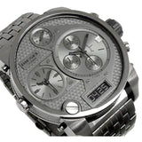 Diesel Mr Daddy 1.0 Gray Dial Gray Stainless Steel Watch For Men - DZ7247 Authentic Buy Shop Now