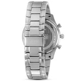 Hugo Boss Ambassador Chronograph Black Dial Silver Steel Strap Watch For Men - HB1513196 Authentic Buy Shop Now