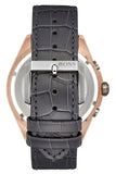 Hugo Boss Onyx Chronograph Grey Dial Black Leather Strap Watch For Men - HB1513366 Authentic Buy Shop Now