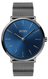 Hugo Boss Horizon Blue Dial Black Mesh Bracelet Watch for Men - 1513734 Authentic Buy Shop Now
