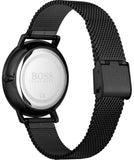 Hugo Boss Infinity Black Dial Black Mesh Bracelet Watch for Women -1502521 Authentic Buy Shop Now