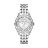 Michael Kors Harlowe Three-Hand Quartz Silver Dial Silver Steel Strap Watch For Women - MK4708 Authentic Buy Shop Now