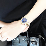 Versace Hellenyium Blue Dial Two Tone Steel Strap Watch for Women - V12060017 Authentic Buy Shop Now