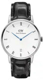Daniel Wellington Dapper Reading Quartz White Dial Black Leather Strap Watch For Women - DW00100117 Authentic Buy Shop Now