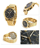 Versace Sport Tech Chronograph Black Dial Gold Steel Strap Watch for Men - VELT00419 Authentic Buy Shop Now