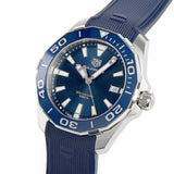 Tag Heuer Aquaracer Blue Dial Blue Rubber Strap Watch for Men - WAY111C.FT6155 Authentic Buy Shop Now