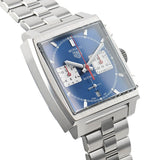 Tag Heuer Monaco Automatic Chronograph Blue Dial Silver Steel Strap Watch for Men - CBL2111.BA0644 Authentic Buy Shop Now