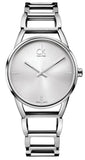 Calvin Klein Stately Silver Dial Silver Steel Strap Watch for Women - K3G2312W Authentic Buy Shop Now