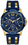 Guess Oasis Blue Dial Two Tone Steel Strap Watch for Men - W0366G6 Authentic Buy Shop Now