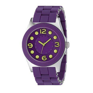 Marc Jacobs Pelly Purple Dial Purple Silicone Strap Watch for Women - MBM2505 Authentic Buy Shop Now