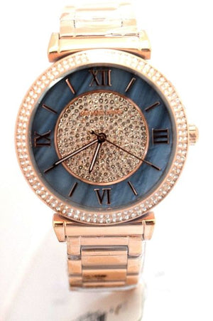 Michael Kors Kerry Mother of Pearl Dial Rose Gold Steel Strap Watch for Women - MK3333 Authentic Buy Shop Now