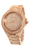 Michael Kors Camille Crystal Rose Gold Dial Rose Gold Steel Strap Watch for Women - MK5862 Authentic Buy Shop Now