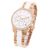 Michael Kors Ritz White Dial Two Tone Steel Strap Watch for Women - MK6324 Authentic Buy Shop Now