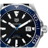 Tag Heuer Aquaracer Calibre 5 Automatic Black Dial Black Nylon Strap Watch for Men - WAY201C.FC6395 Authentic Buy Shop Now
