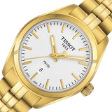 Tissot T Classic PR 100 Lady White Dial Gold Steel Strap Watch for Women - T101.210.33.031.00 Authentic Buy Shop Now