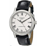 Tissot Carson Powermatic 80 White Dial Black Leather Strap Watch For Men - T085.407.16.013.00 Authentic Buy Shop Now