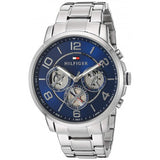 Tommy Hilfiger Keagan Blue Dial Silver Steel Strap Watch for Men - 1791293 Authentic Buy Shop Now