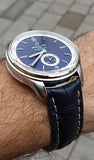 Breitling Premier Automatic 40mm Blue Dial Blue Leather Strap Mens Watch - A37340351C1P2 Authentic Buy Shop Now