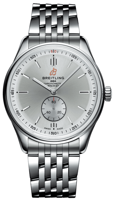 Breitling Premier Automatic 40mm Stainless Steel Silver Dial Mens Watch - A37340351G1A1 Authentic Buy Shop Now