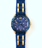 Guess Oasis Blue Dial Two Tone Steel Strap Watch for Men - W0366G6 Authentic Buy Shop Now