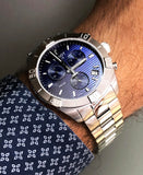 Tissot PR 100 Sport Quartz Chronograph Blue Dial Silver Steel Strap Watch For Men - T101.617.11.041.00 Authentic Buy Shop Now