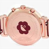 Swarovski Spring Flower Chronograph Red Dial Red Leather Strap Watch for Women - 5598689 Authentic Buy Shop Now