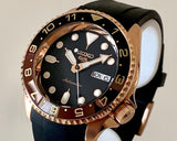 Seiko 5 Sport SKX Automatic Black Dial Black Silicone Strap Watch For Men - SRPD76K1 Authentic Buy Shop Now