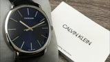 Calvin Klein Posh Black Dial Black Leather Strap Watch for Men - K8Q311C1 Authentic Buy Shop Now