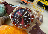 Maurice Lacroix Aikon Venturer Asia Special Edition Red Dial Red Rubber Strap Watch For Men - AI6058-BRZ6B-530-6 Authentic Buy Shop Now