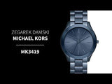 Michael Kors Runway Quartz Blue Dial Blue Steel Strap Watch For Women - MK3419 Authentic Buy Shop Now